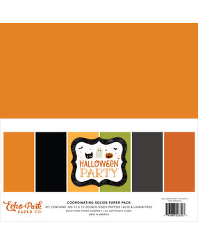 Echo Park Halloween Party 12x12 Inch Coordinating Solids Paper Pack (HP250015)* Echo Park Halloween Party 12x12 Inch Coordinating Solids Paper Pack (HP250015)*