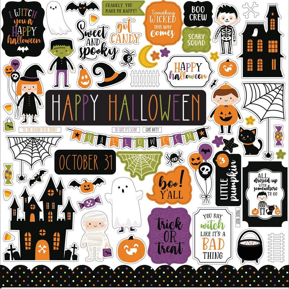 Echo Park Halloween Magic 12x12 Inch Element Sticker (HMA249014) Echo Park Halloween Magic 12x12 Inch Element Sticker (HMA249014)