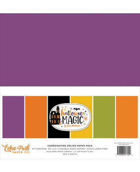 Echo Park Halloween Magic 12x12 Inch Coordinating Solids Paper Pack (HMA249015) Echo Park Halloween Magic 12x12 Inch Coordinating Solids Paper Pack (HMA249015)