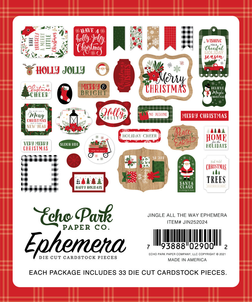 Echo Park Jingle All The Way Ephemera (JIN252024) Echo Park Jingle All The Way Ephemera (JIN252024)