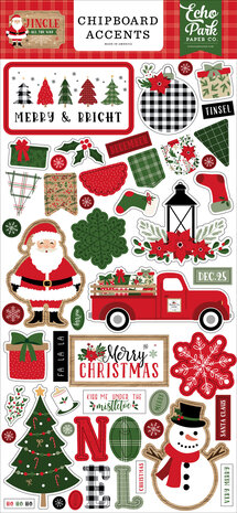 Echo Park Jingle All The Way 6x13 Inch Chipboard Accents (JIN252021) Echo Park Jingle All The Way 6x13 Inch Chipboard Accents (JIN252021)