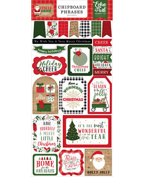 Echo Park Jingle All The Way 6x13 Inch Chipboard Phrases (JIN252022)* Echo Park Jingle All The Way 6x13 Inch Chipboard Phrases (JIN252022)*