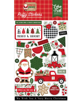 Echo Park Jingle All The Way Puffy Stickers (JIN252066)
