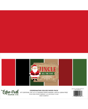 Echo Park Jingle All The Way 12x12 Inch Coordinating Solids Paper Pack (JIN252015)* Echo Park Jingle All The Way 12x12 Inch Coordinating Solids Paper Pack (JIN252015)*