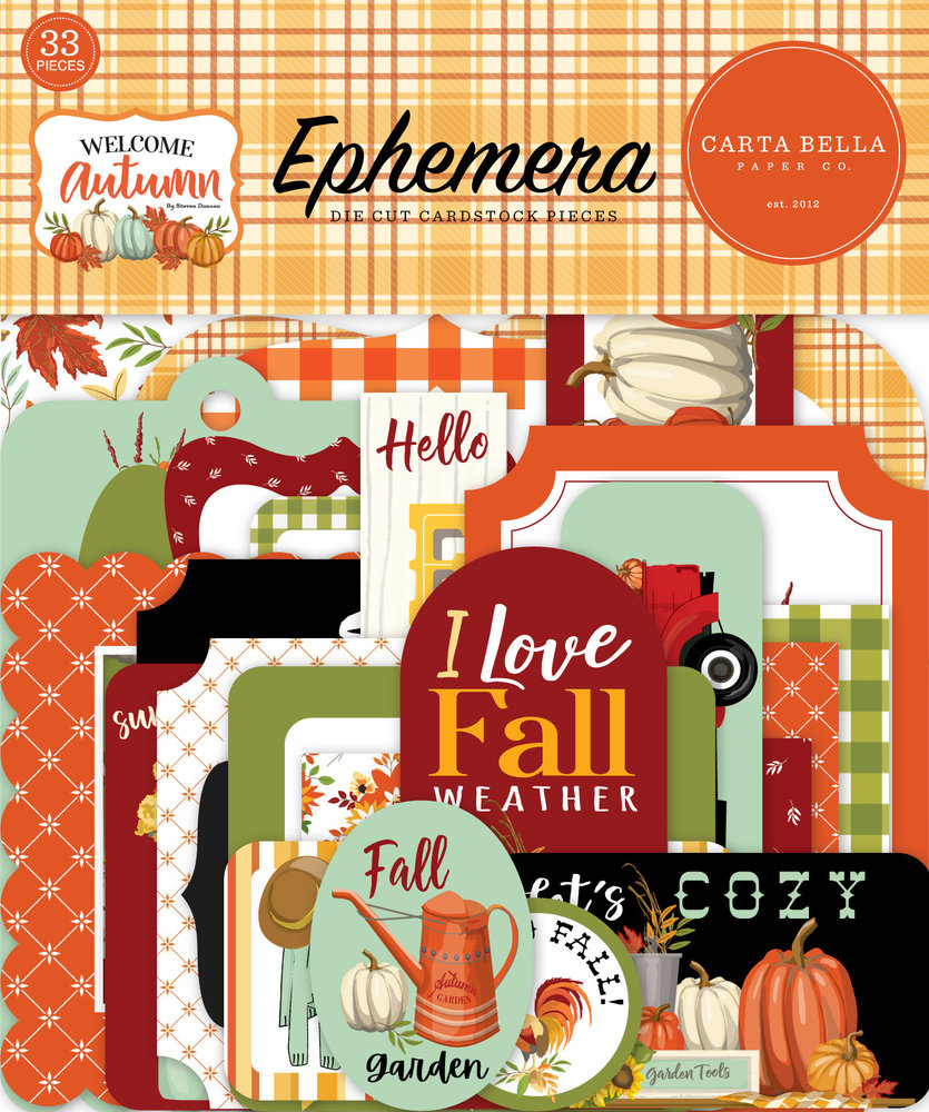 Carta Bella Welcome Autumn Ephemera (CBWA138024) Carta Bella Welcome Autumn Ephemera (CBWA138024)