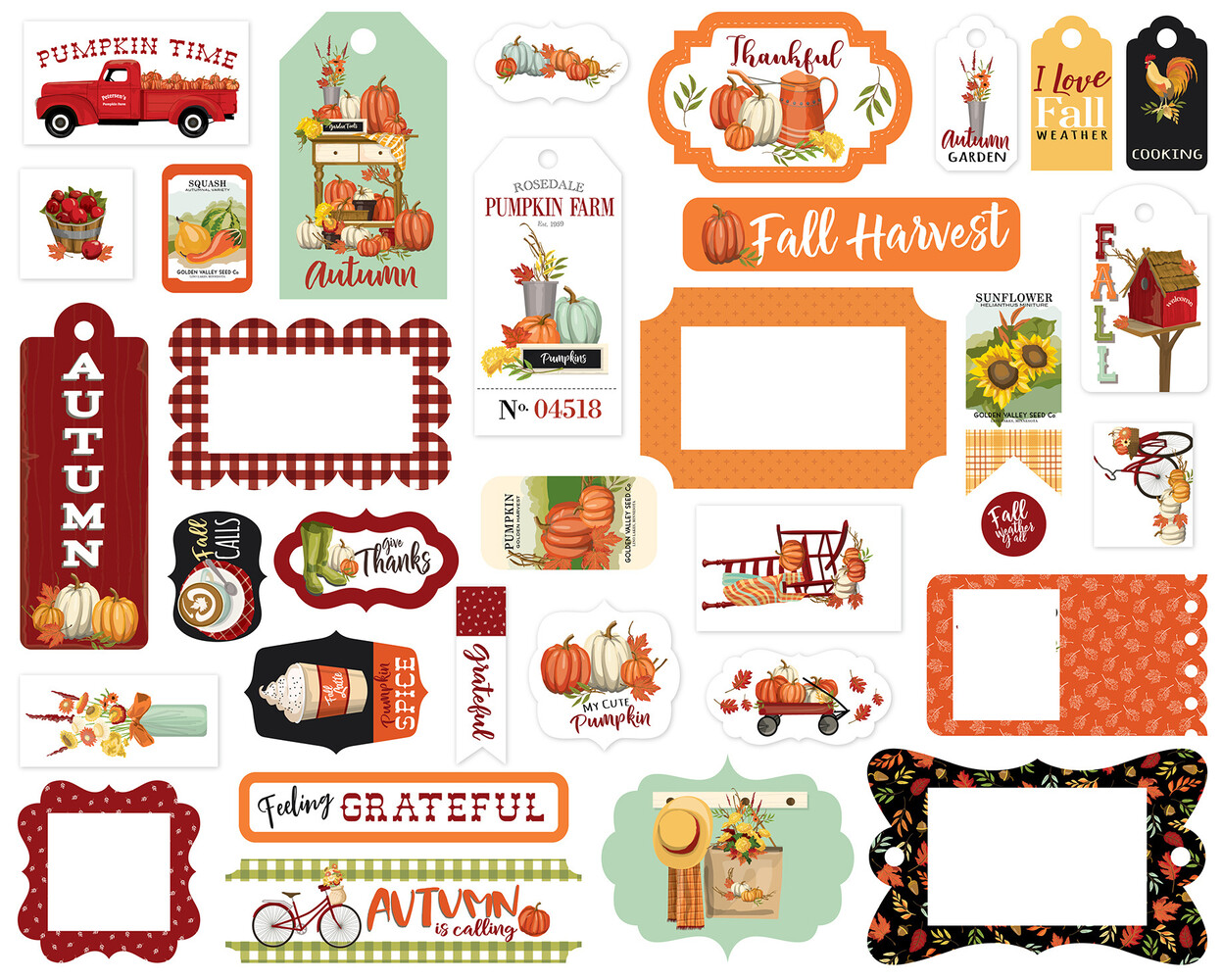 Carta Bella Welcome Autumn Ephemera Frames & Tags (CBWA138025) Carta Bella Welcome Autumn Ephemera Frames & Tags (CBWA138025)