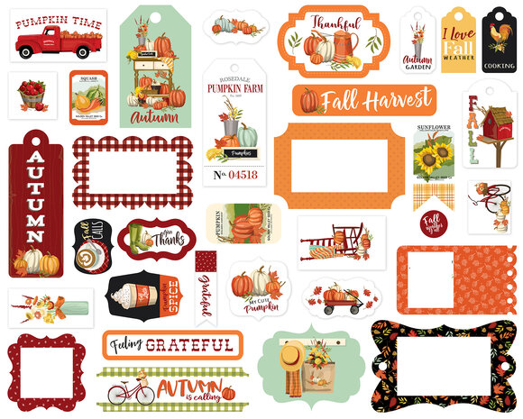 Carta Bella Welcome Autumn Ephemera Frames & Tags (CBWA138025) Carta Bella Welcome Autumn Ephemera Frames & Tags (CBWA138025)