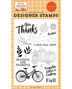 Carta Bella Welcome Autumn I Love Fall Most Clear Stamps (CBWA138043)