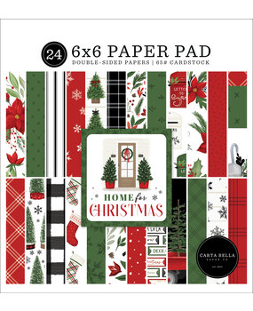 Carta Bella Home For Christmas 6x6 Inch Paper Pad (CBHFC139023) Carta Bella Home For Christmas 6x6 Inch Paper Pad (CBHFC139023)