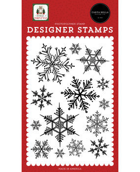 Carta Bella Home For Christmas Snowflake Season Clear Stamps (CBHFC139045)
