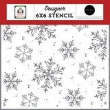 Carta Bella Home For Christmas White Christmas Stencil (CBHFC139033)
