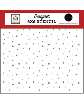 Carta Bella Home For Christmas Snow Much Fun Stencil (CBHFC139034) Carta Bella Home For Christmas Snow Much Fun Stencil (CBHFC139034)