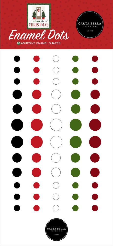 Carta Bella Home For Christmas Enamel Dots (CBHFC139028) Carta Bella Home For Christmas Enamel Dots (CBHFC139028)