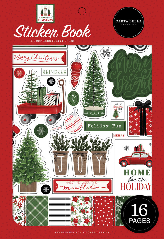 Carta Bella Home For Christmas Sticker Book (CBHFC139029) Carta Bella Home For Christmas Sticker Book (CBHFC139029)