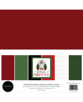 Carta Bella Home For Christmas 12x12 Inch Coordinating Solids Paper Pack (CBHFC139015) Carta Bella Home For Christmas 12x12 Inch Coordinating Solids Paper Pack (CBHFC139015)
