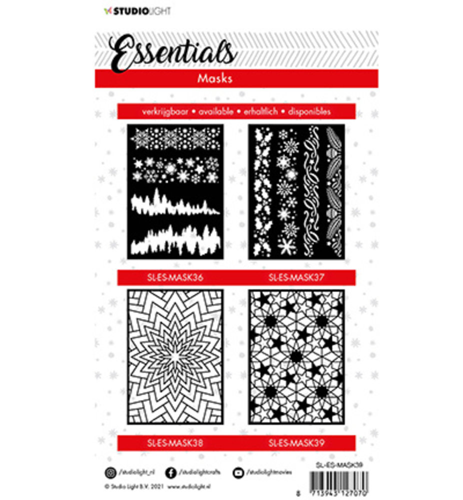 Studio Light Essentials A5 Christmas Star Background Nr. 39 (SL-ES-MASK39)