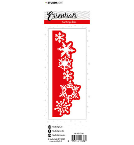 Studio Light Essentials Snijmal Christmas Snowflakes Edge nr.67 (SL-ES-CD67)