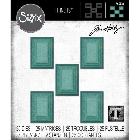 Sizzix Thinlits Die Set Stacked Tiles (665433) Sizzix Thinlits Die Set Stacked Tiles (665433)