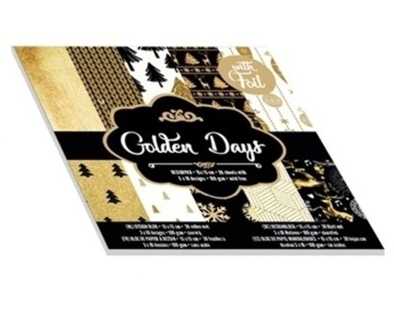 Craft Sensations Golden Days Paper Pad 15x15 cm 100 Grams (CR0784/GE)