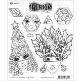 Ranger Dylusions Hats off to Christmas Cling Stamps (DYR76957)