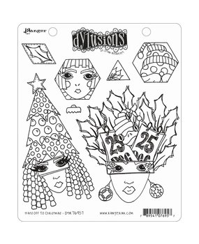 Ranger Dylusions Hats off to Christmas Cling Stamps (DYR76957) Ranger Dylusions Hats off to Christmas Cling Stamps (DYR76957)