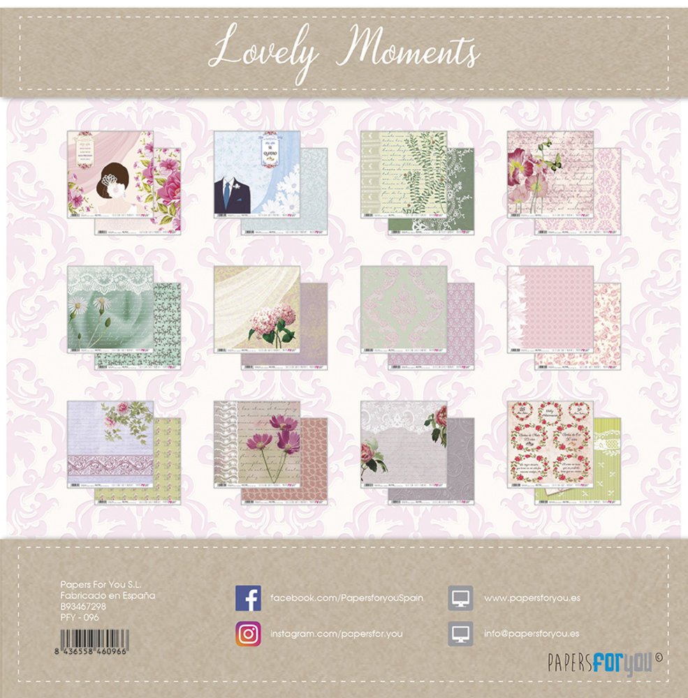 Papers For You Lovely Moments 12x12 Inch Paper Pack (12pcs) (PFY-096)