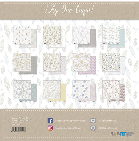 Papers For You ¡Ay Que Cuqui! 12x12 Inch Paper Pack (12pcs) (PFY-1119)