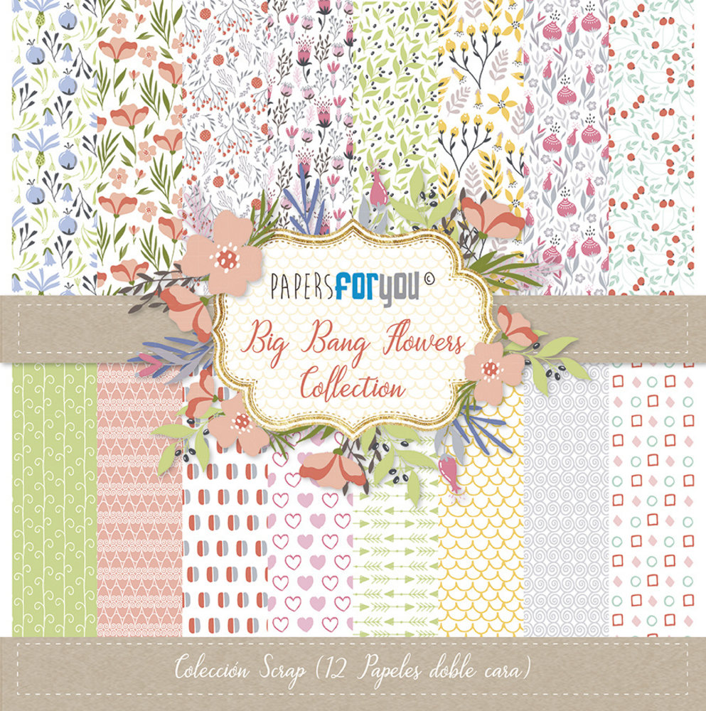 Papers For You Big Bang Flowers 12x12 Inch Paper Pack (12pcs) (PFY-1132) Papers For You Big Bang Flowers 12x12 Inch Paper Pack (12pcs) (PFY-1132)