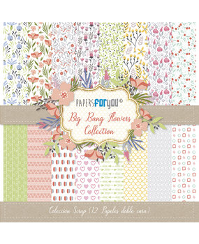 Papers For You Big Bang Flowers 12x12 Inch Paper Pack (12pcs) (PFY-1132)* Papers For You Big Bang Flowers 12x12 Inch Paper Pack (12pcs) (PFY-1132)*
