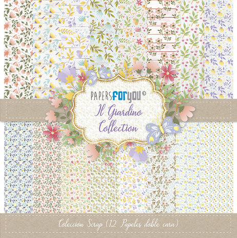 Papers For You Il Giardino 12x12 Inch Paper Pack (12pcs) (PFY-1279)