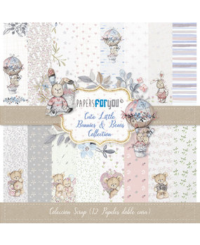 Papers For You Cute Little Bunnies and Bears 12x12 Inch Paper Pack (12pcs) (PFY-1420) Papers For You Cute Little Bunnies and Bears 12x12 Inch Paper Pack (12pcs) (PFY-1420)