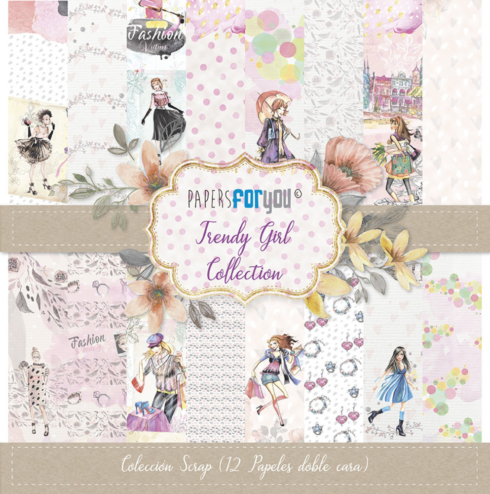 Papers For You Trendy Girl 12x12 Inch Paper Pack (12pcs) (PFY-1553)