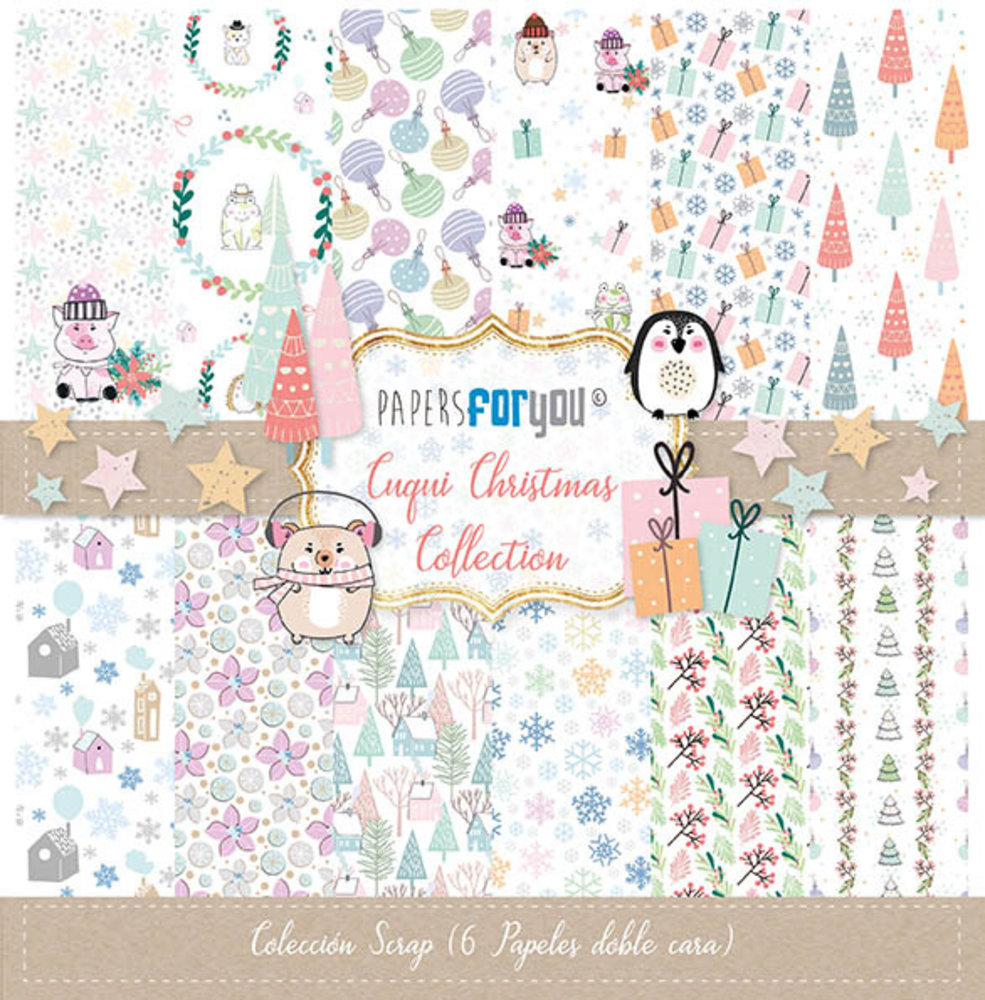 Papers For You Cuqui Christmas 12x12 Inch Paper Pack (6pcs) (PFY-1780) Papers For You Cuqui Christmas 12x12 Inch Paper Pack (6pcs) (PFY-1780)