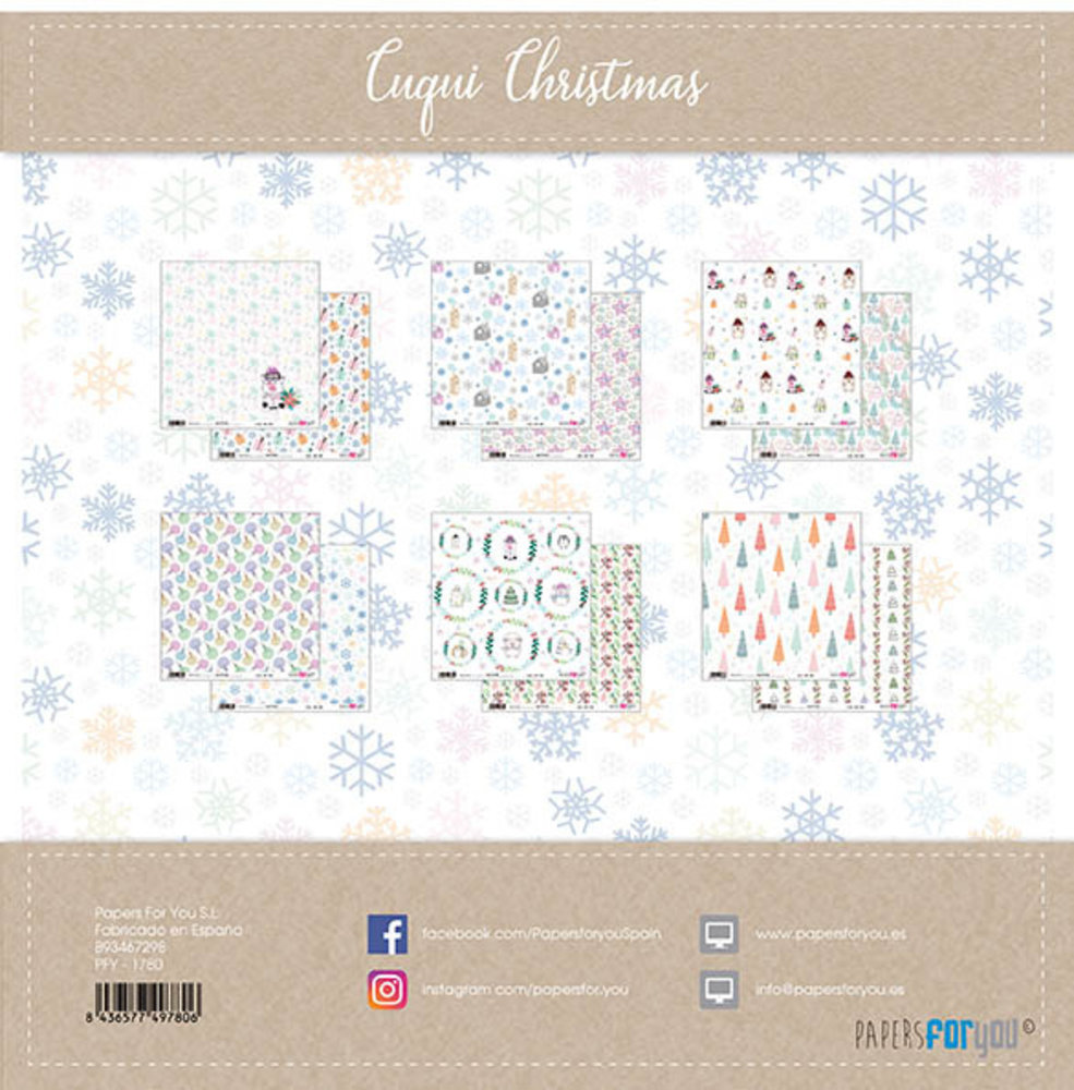 Papers For You Cuqui Christmas 12x12 Inch Paper Pack (6pcs) (PFY-1780) Papers For You Cuqui Christmas 12x12 Inch Paper Pack (6pcs) (PFY-1780)