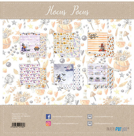 Papers For You Hocus Pocus 12x12 Inch Paper Pack (6pcs) (PFY-2180)