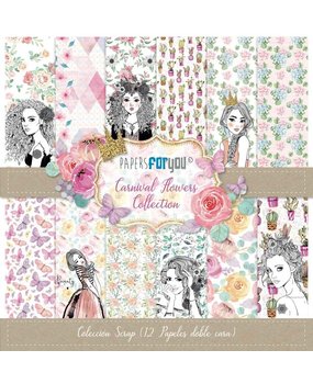 Papers For You Carnival Flowers 12x12 Inch Paper Pack (12pcs) (PFY-2561)* Papers For You Carnival Flowers 12x12 Inch Paper Pack (12pcs) (PFY-2561)*