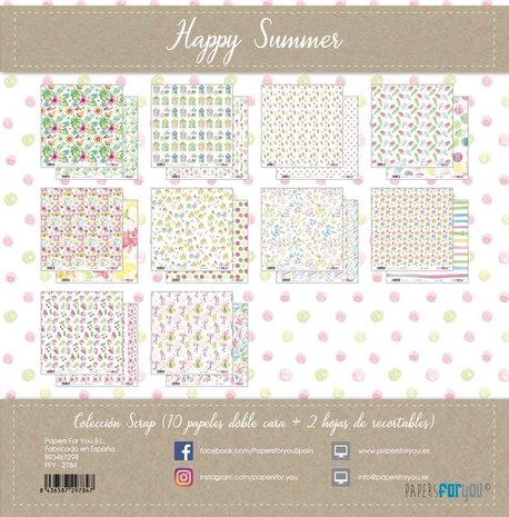 Papers For You Happy Summer 12x12 Inch Paper Pack (10pcs) (PFY-2784)