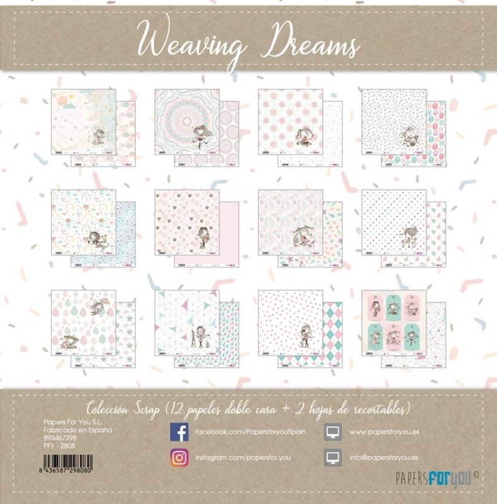 Papers For You Weaving Dreams 12x12 Inch Paper Pack (12pcs) (PFY-2808)
