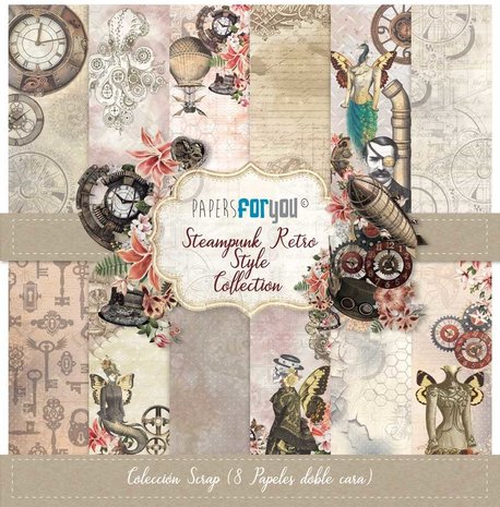Papers For You Steampunk Retro Style 12x12 Inch Paper Pack (8pcs) (PFY-3405) Papers For You Steampunk Retro Style 12x12 Inch Paper Pack (8pcs) (PFY-3405)