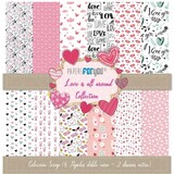 Papers For You Love Is All Around 12x12 Inch Paper Pack (6pcs) (PFY-3416)
