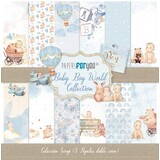 Papers For You Baby Boy World 12x12 Inch Paper Pack (8pcs) (PFY-3460)