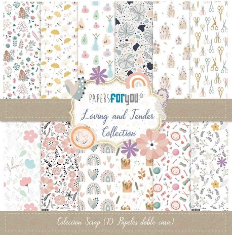 Papers For You Loving and Tender 12x12 Inch Paper Pack (10pcs) (PFY-4087)