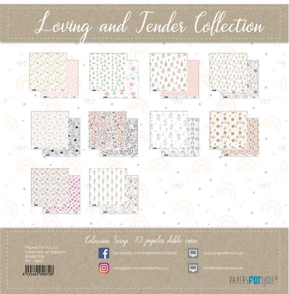 Papers For You Loving and Tender 12x12 Inch Paper Pack (10pcs) (PFY-4087)