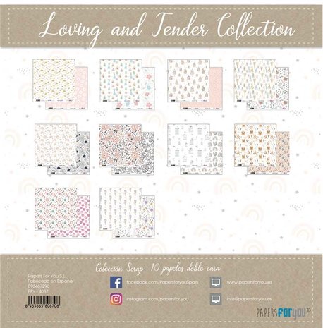 Papers For You Loving and Tender 12x12 Inch Paper Pack (10pcs) (PFY-4087)