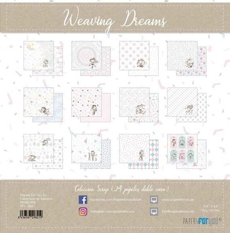 Papers For You Weaving Dreams 6x6 Inch Paper Pack (24pcs) (PFY-2821)