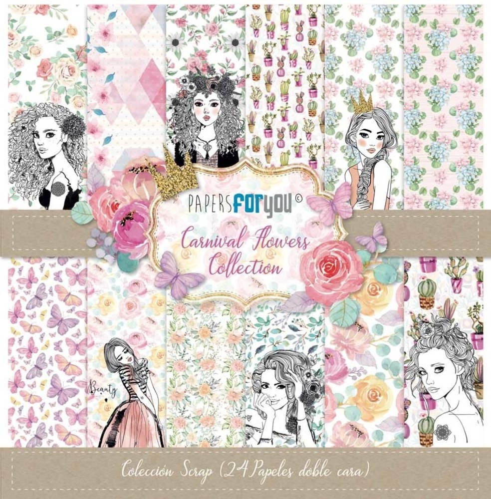 Papers For You Carnival Flowers 6x6 Inch Paper Pack (24pcs) (PFY-3036) Papers For You Carnival Flowers 6x6 Inch Paper Pack (24pcs) (PFY-3036)