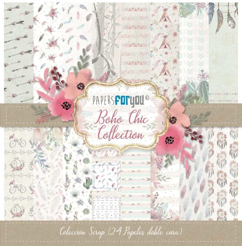 Papers For You Boho Chic 6x6 Inch Paper Pack (24pcs) (PFY-3037)