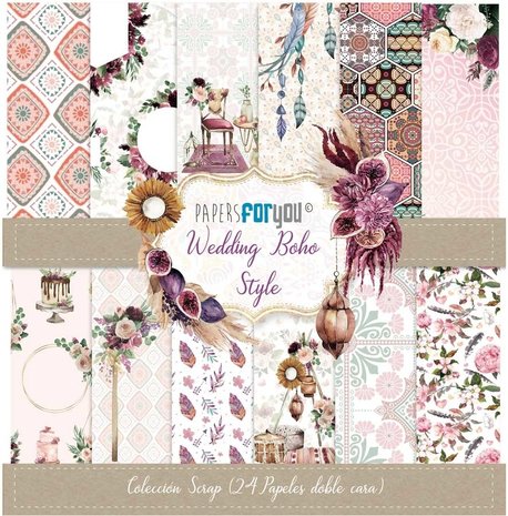 Papers For You Wedding Boho 6x6 Inch Paper Pack (24pcs) (PFY-3112) Papers For You Wedding Boho 6x6 Inch Paper Pack (24pcs) (PFY-3112)
