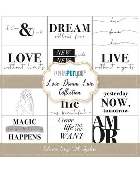 Papers For You Love Dream Live 6x6 Inch Paper Pack (24pcs) (PFY-3969)* Papers For You Love Dream Live 6x6 Inch Paper Pack (24pcs) (PFY-3969)*