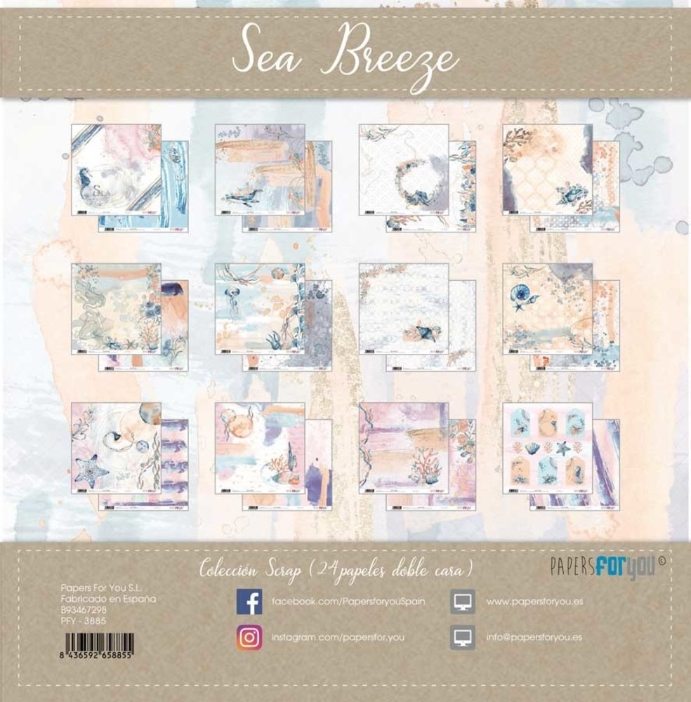 Papers For You Sea Breeze 6x6 Inch Paper Pack (24pcs) (PFY-3970)
